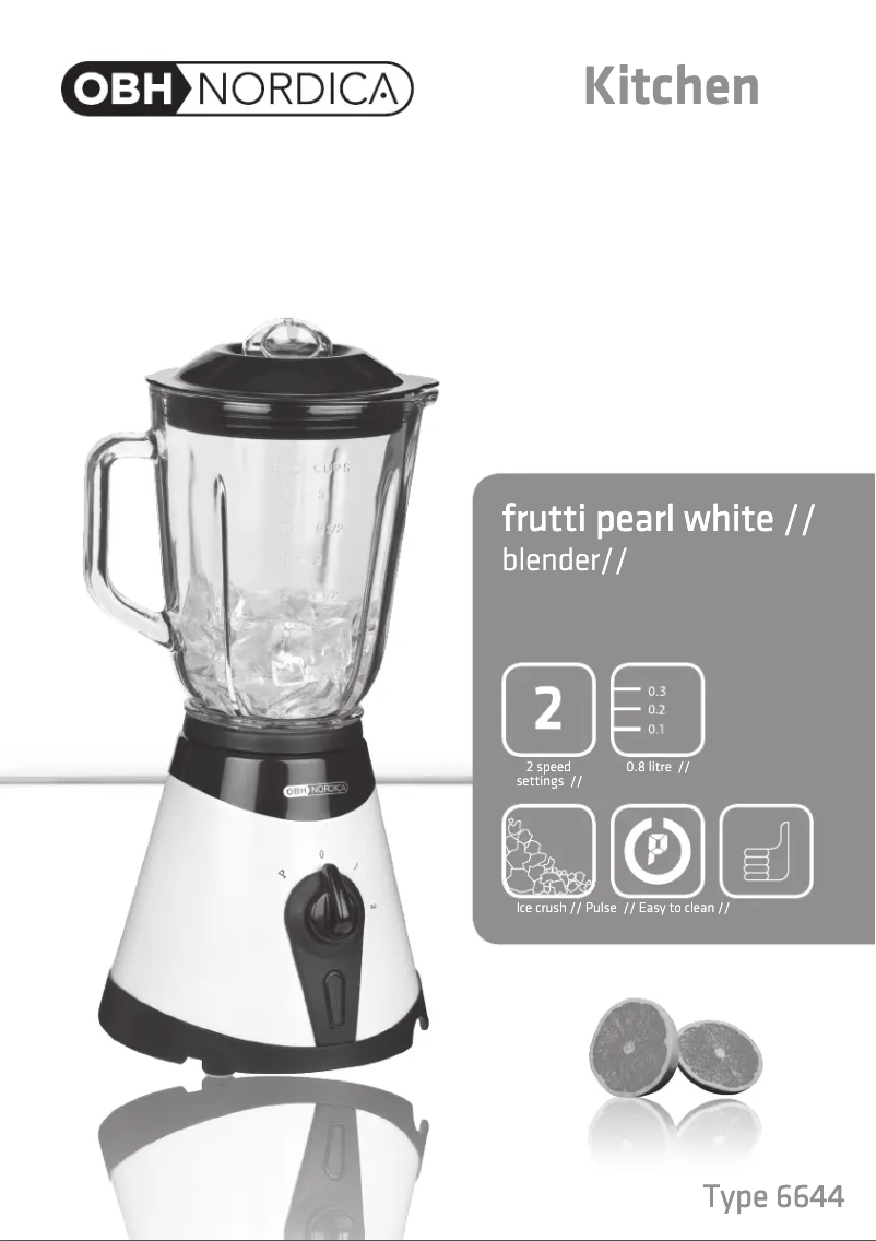 Imagen de la primera página del manual del dispositivo Frutti