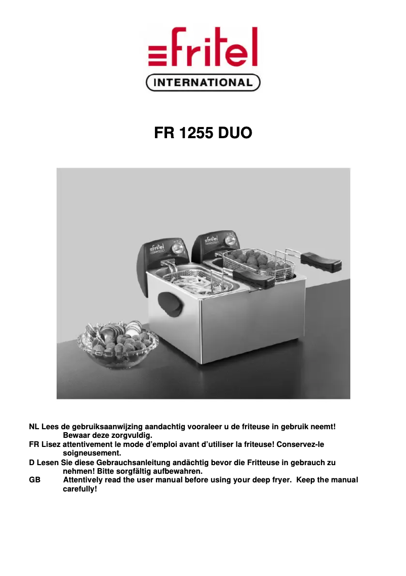 Imagen de la primera página del manual del dispositivo FR 1255 Duo