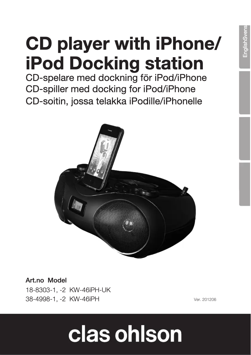 Imagen de la primera página del manual del dispositivo KW-46iPH