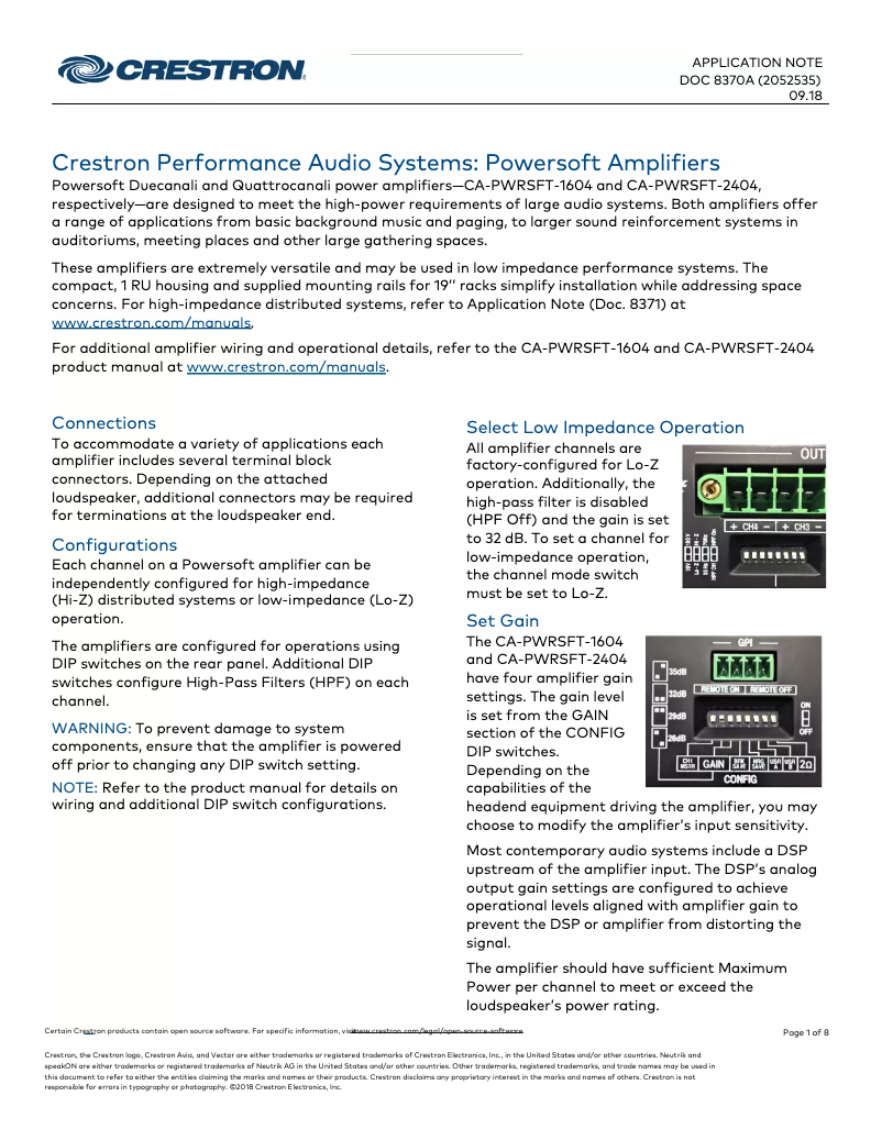Página 1 del manual Manual de usuario Crestron Vector CD1265-RH