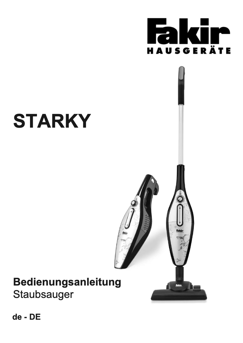 Página 1 del manual Manual de usuario Fakir Starky