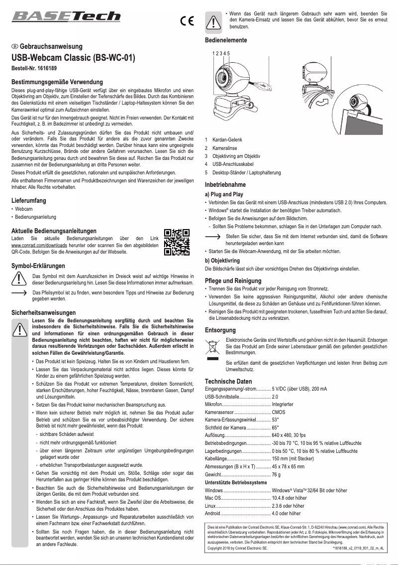 Imagen de la primera página del manual del dispositivo BS-MP3-01