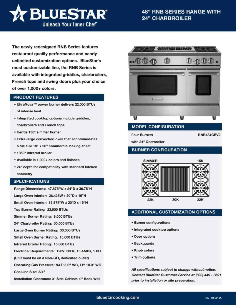 Imagen de la primera página del manual del dispositivo RNB484CBV2