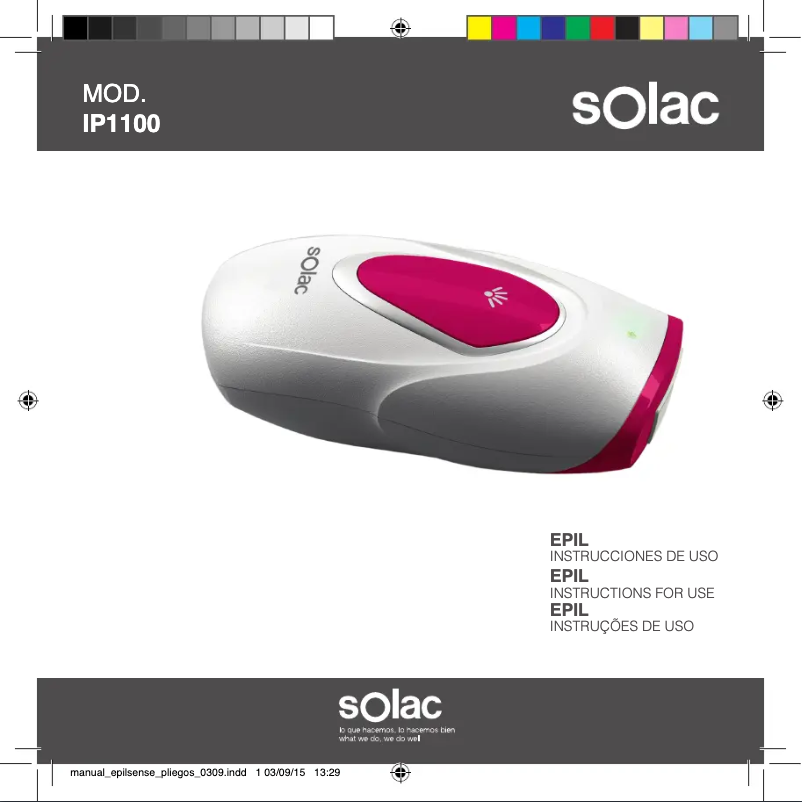 Página 1 del manual Manual de usuario Solac IP1100