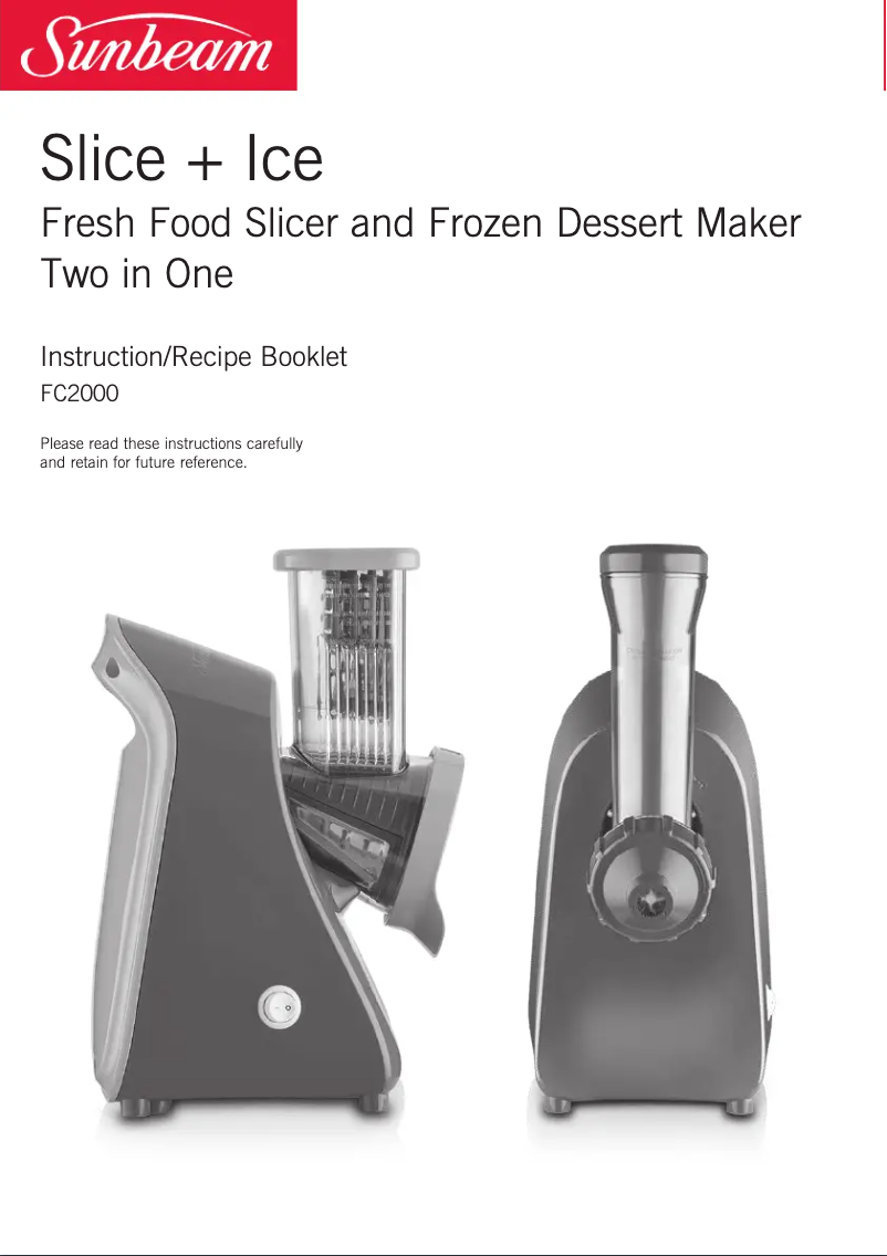 Imagen de la primera página del manual del dispositivo FC2000