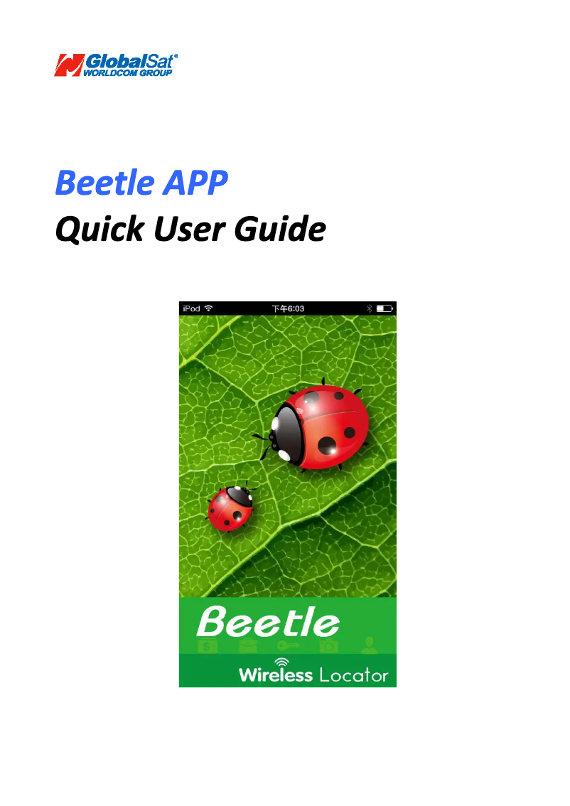 Imagen de la primera página del manual del dispositivo BA-100