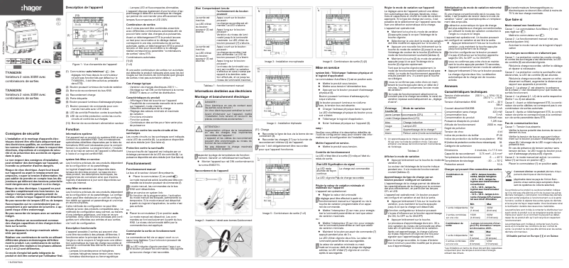 Página 1 del manual Manual de usuario Hager TYA662AN