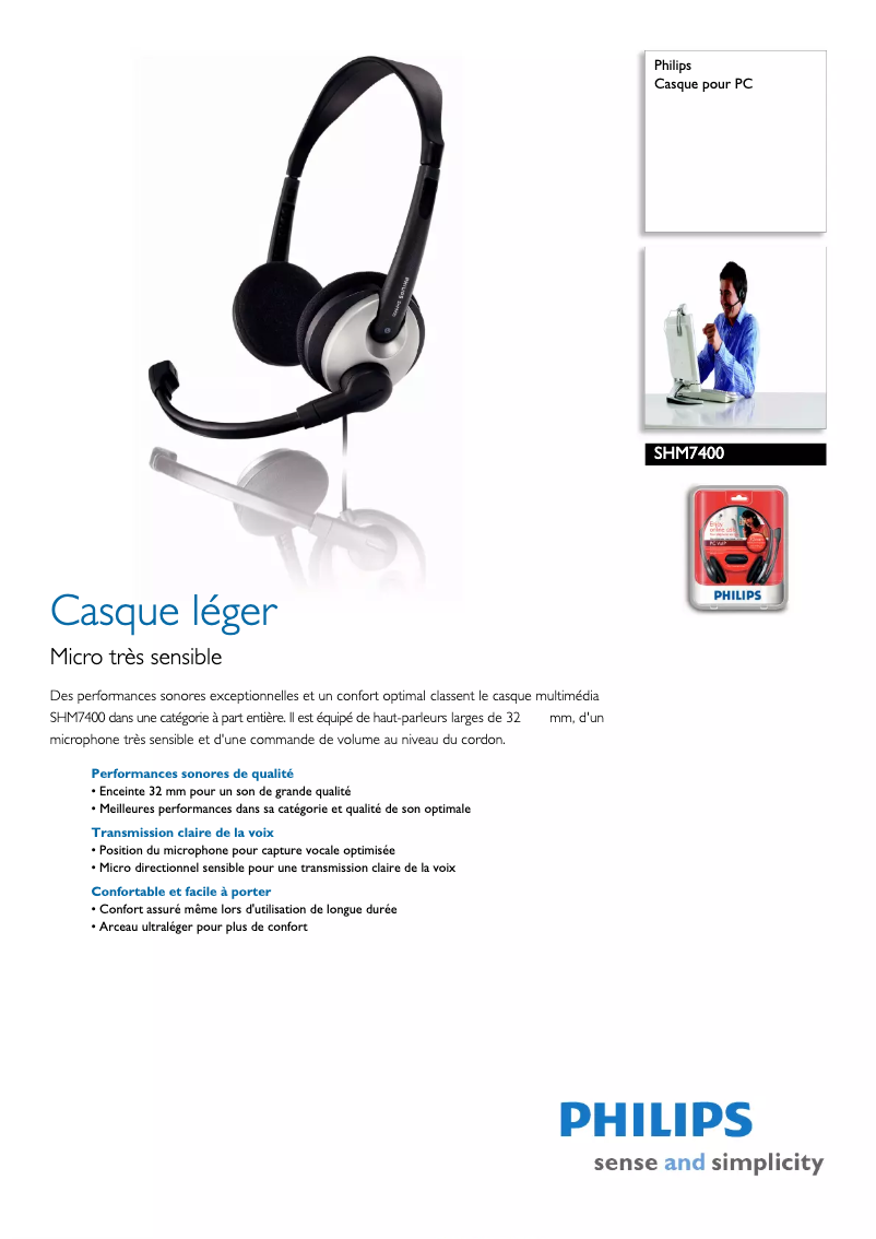 Imagen de la primera página del manual del dispositivo SHM7400