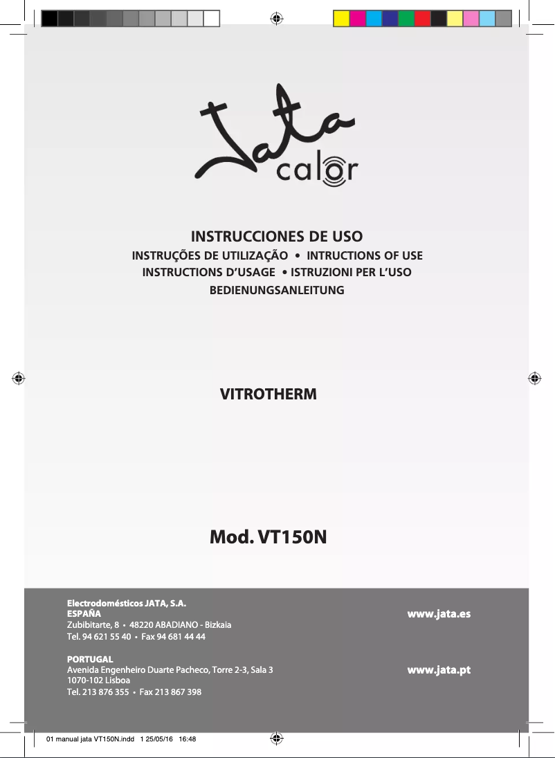 Página 1 del manual Manual de usuario Jata VT150N