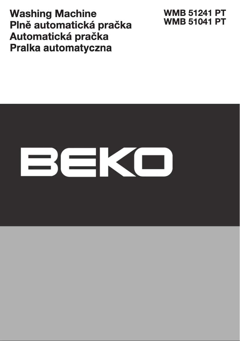 Página 1 del manual Manual de usuario Beko WMB 51241 PTS