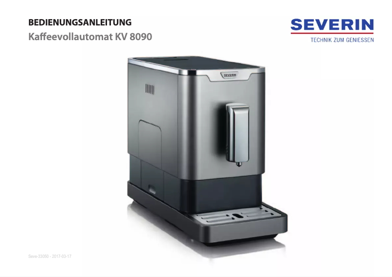 Página 1 del manual Manual de usuario Severin KV 8090