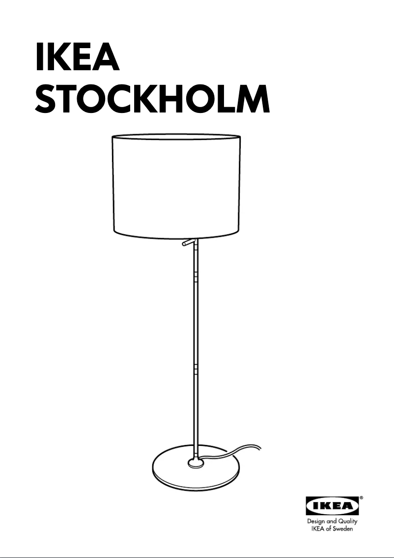 Página 1 del manual Manual de usuario Ikea STOCKHO