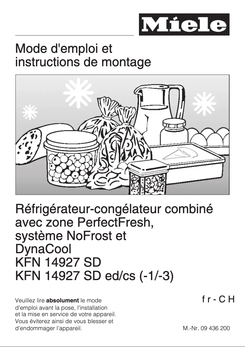 Imagen de la primera página del manual del dispositivo KFN 14927 SD ED/CS-1
