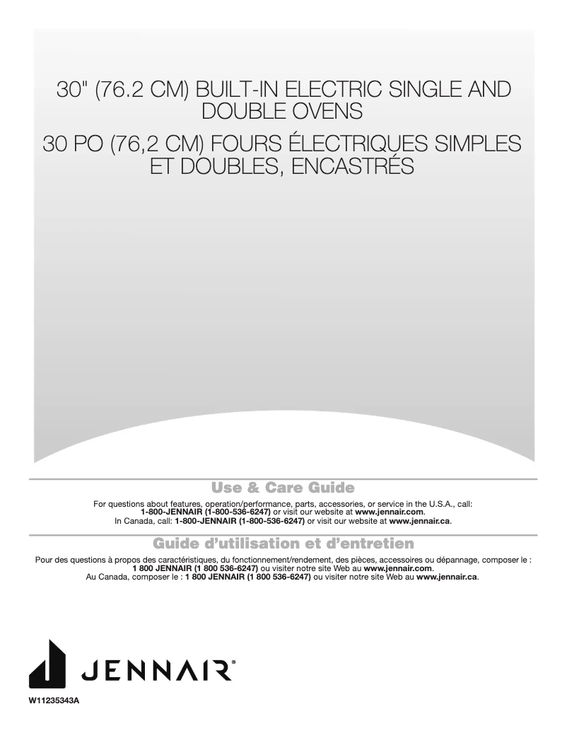 Página nº 1 - Manual de usuario JennAir JJW3430IL