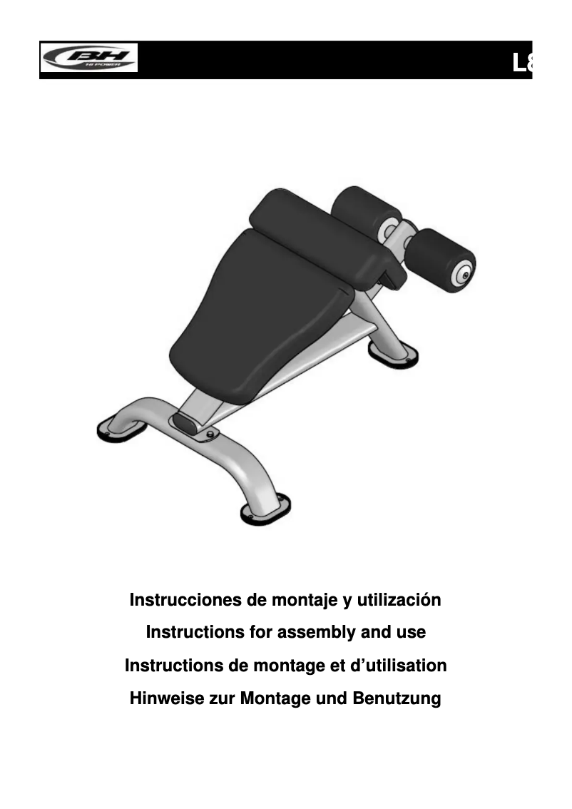 Página 1 del manual Manual de usuario BH Fitness L840