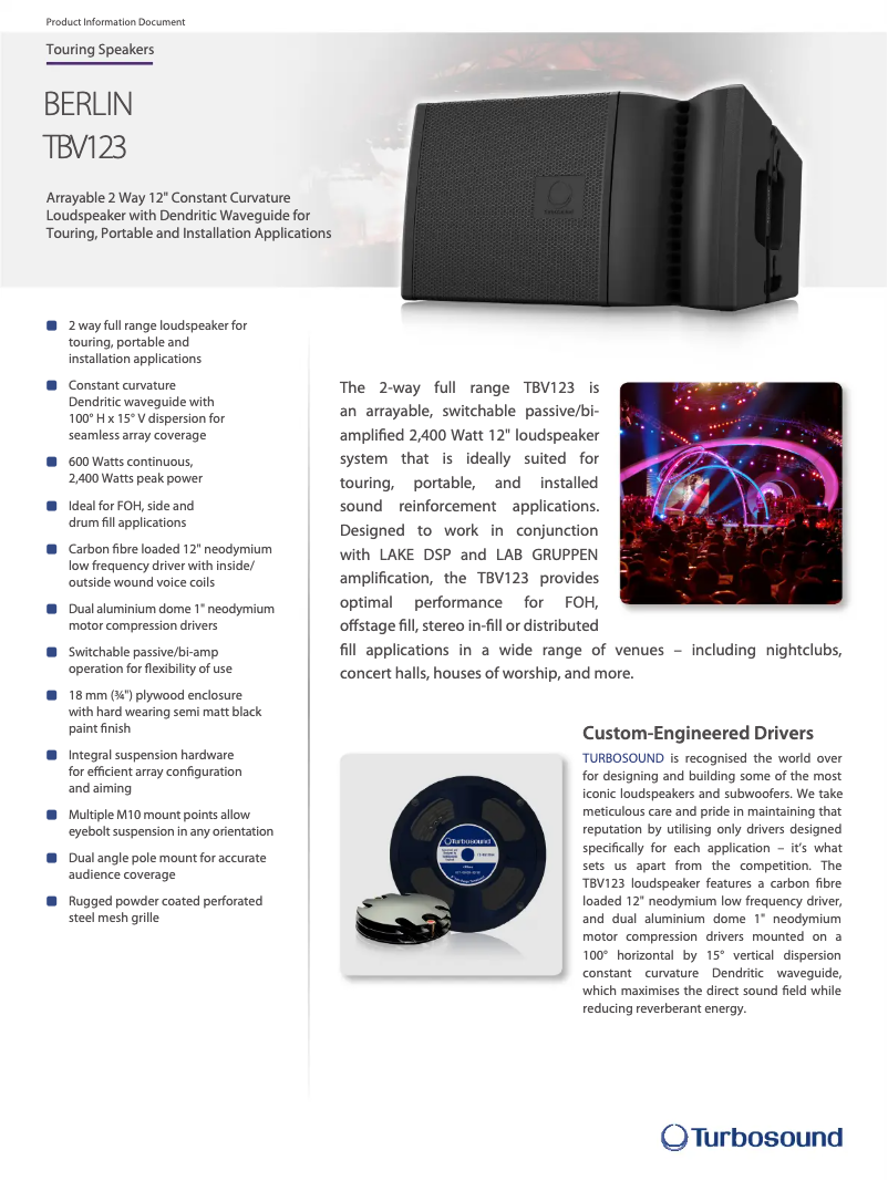 Imagen de la primera página del manual del dispositivo Berlin TBV123