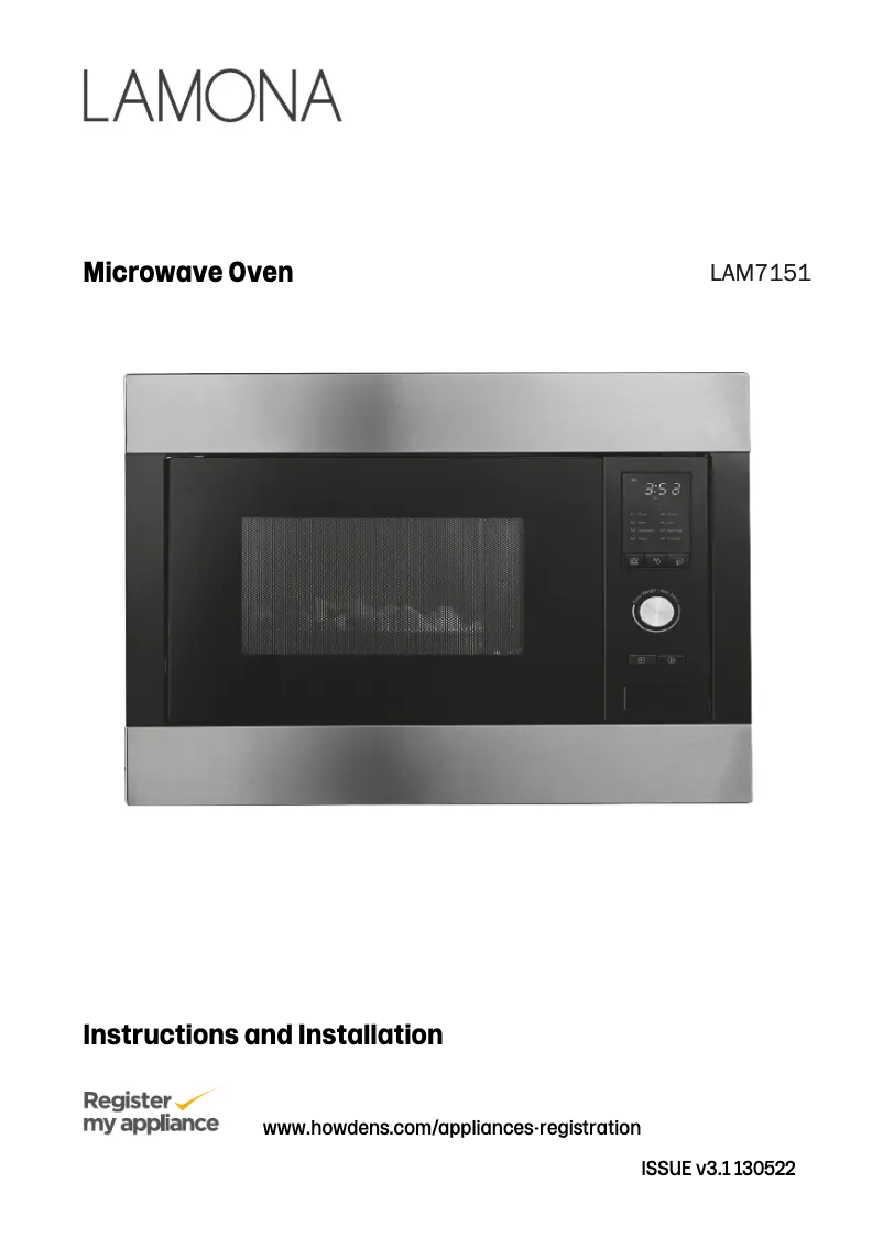 Página 1 del manual Manual de usuario Lamona LAM7151