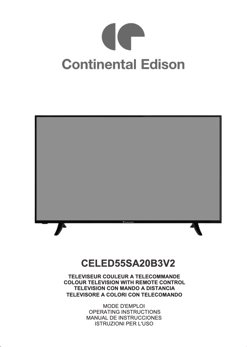 Imagen de la primera página del manual del dispositivo CELED55SA20B3V2