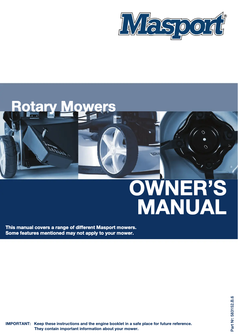 Página nº 1 - Manual de usuario Masport President 3500 SL18 3'n1