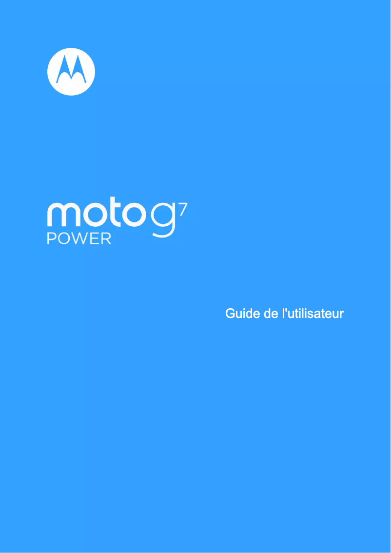 Página 1 del manual Manual de usuario Motorola Moto G7 Power