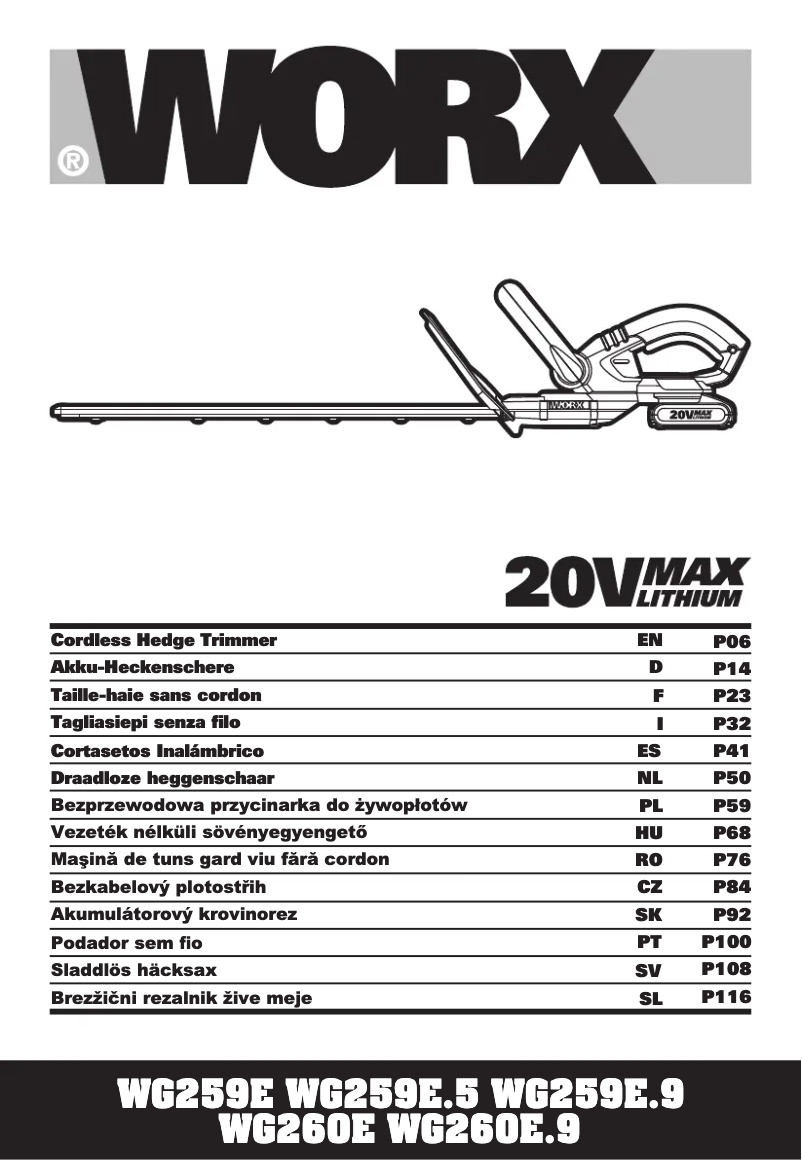 Página nº 1 - Manual de usuario Worx WG260E.5
