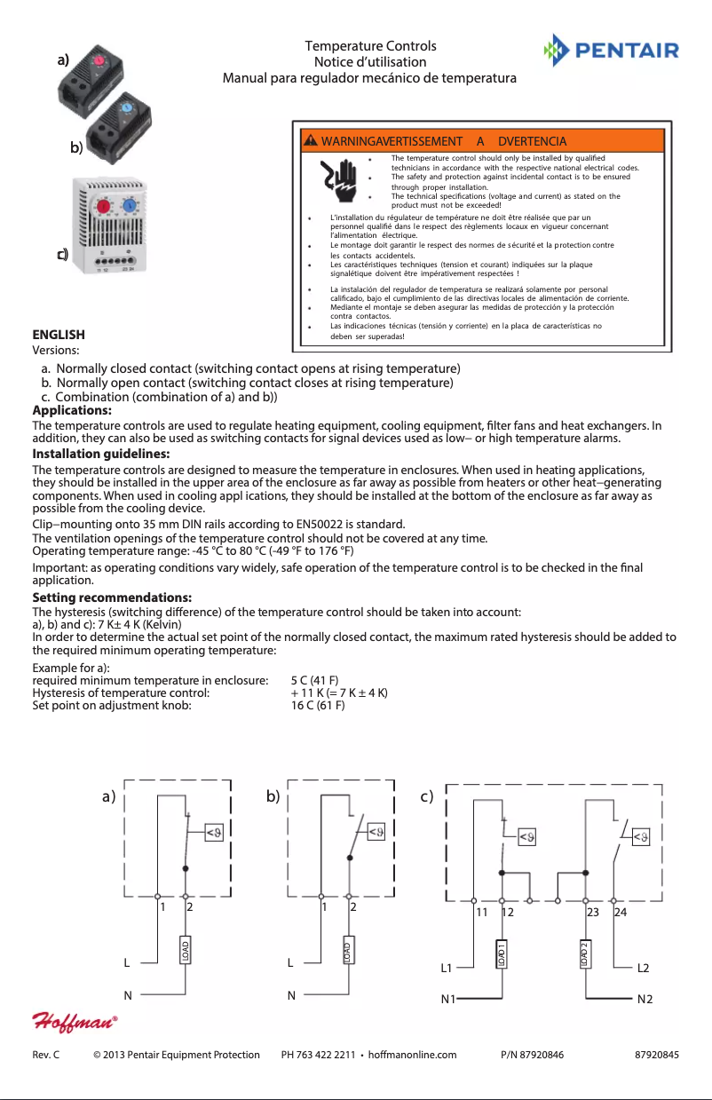 Página nº 1 - Manual de usuario Hoffman ATEMNO