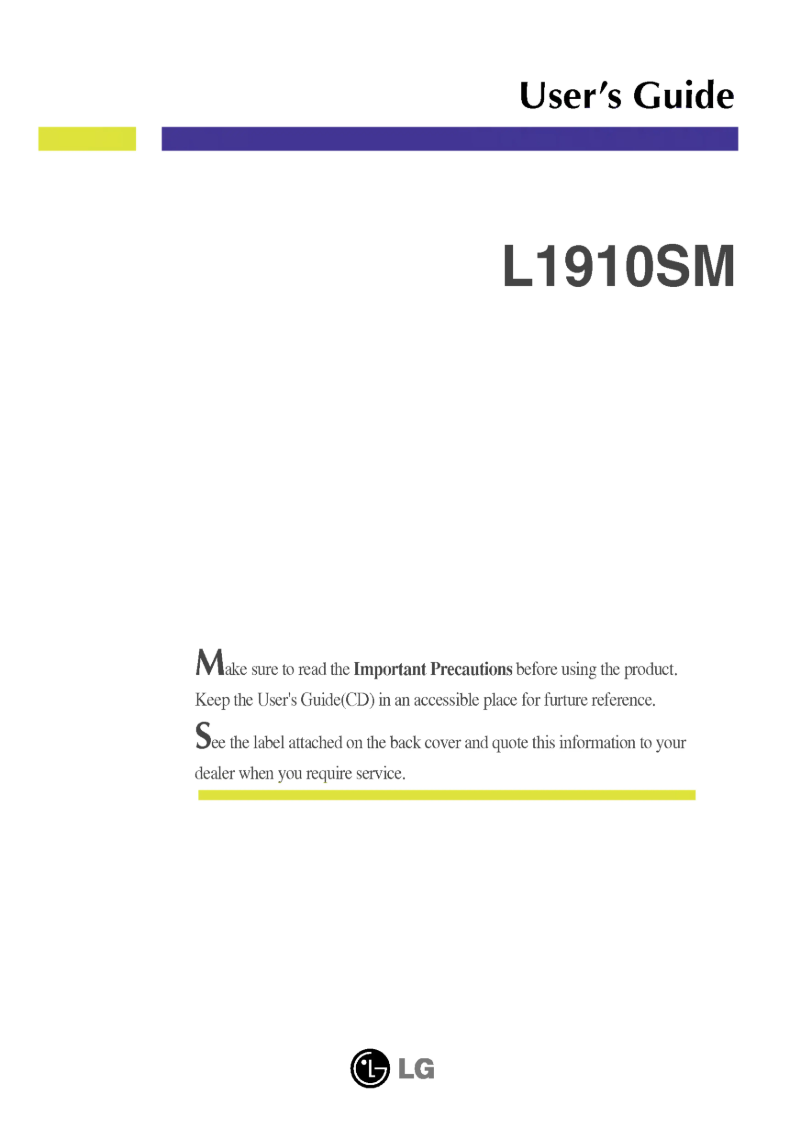 Imagen de la primera página del manual del dispositivo L1910SM