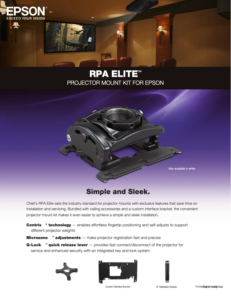 Página 1 del manual Folleto Epson CHF1000