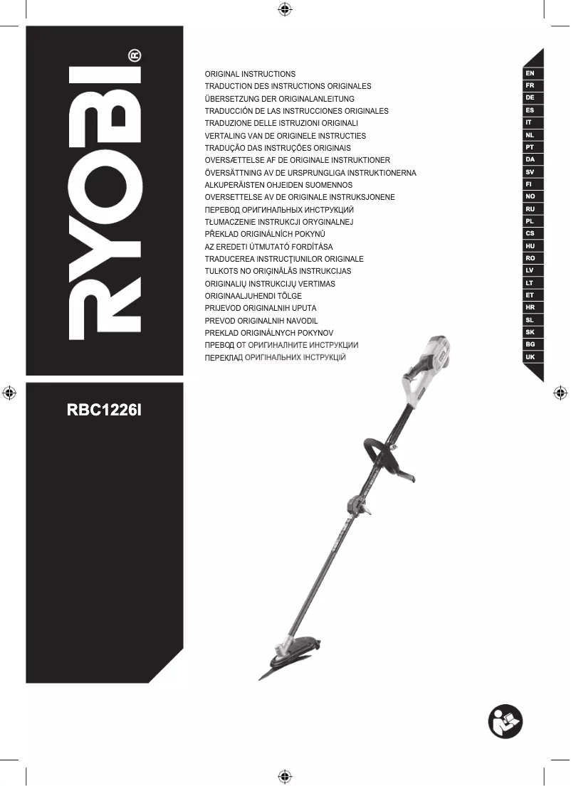 Página 1 del manual Manual de usuario RYOBI RBC1226I