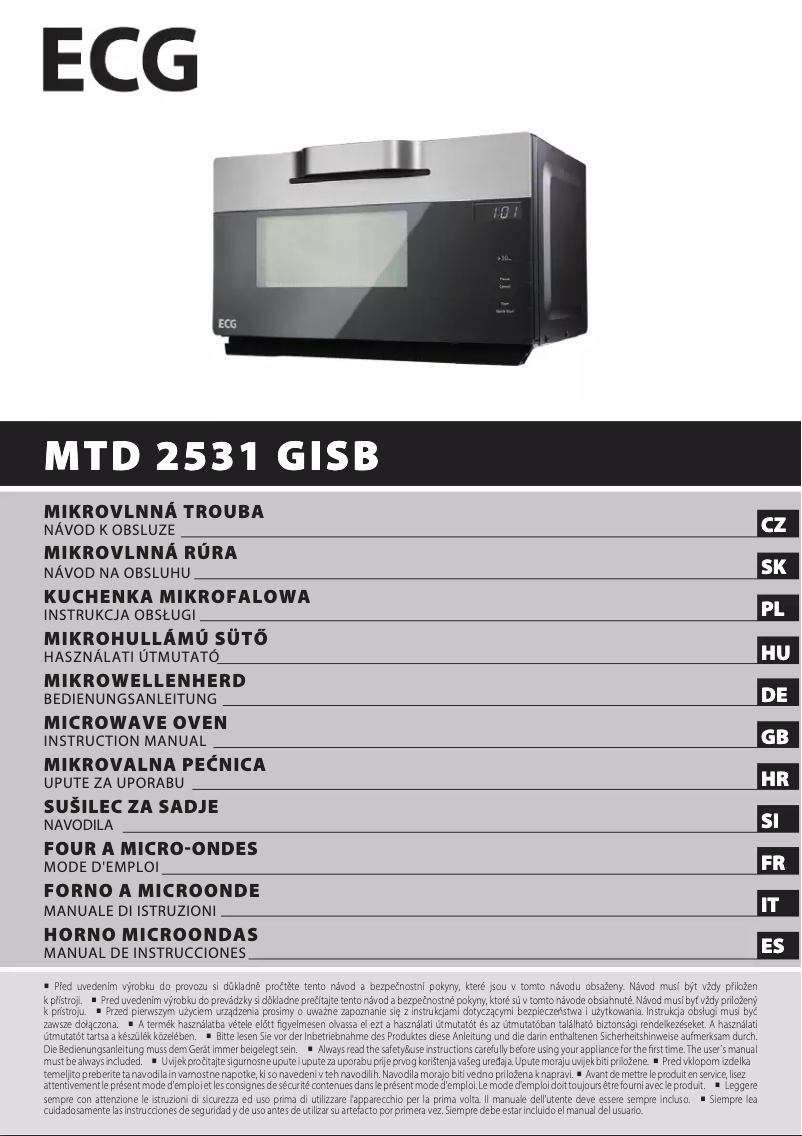 Página 1 del manual Manual de usuario ECG MTD 2531 GISB