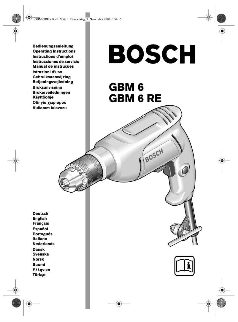 Imagen de la primera página del manual del dispositivo GBM 6