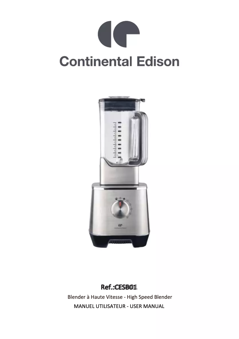 Página 1 del manual Manual de usuario Continental Edison CESB01