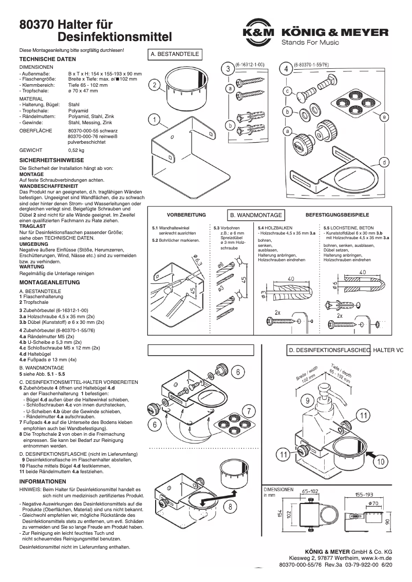Imagen de la primera página del manual del dispositivo 80370