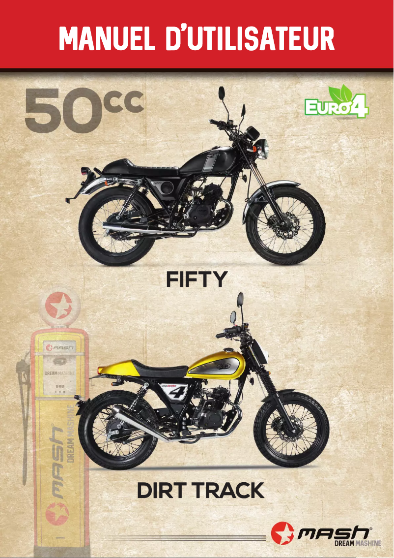 Imagen de la primera página del manual del dispositivo Fifty 50cc (2018)