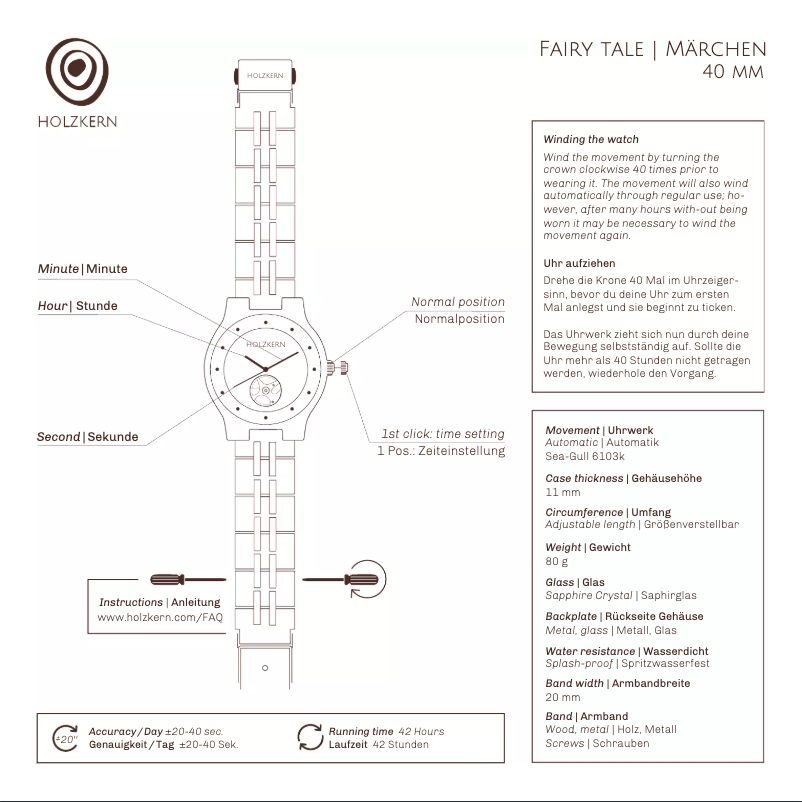 Imagen de la primera página del manual del dispositivo Goldmarie