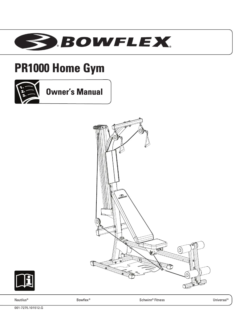Página nº 1 - Guía de inicio rápido Bowflex PR1000