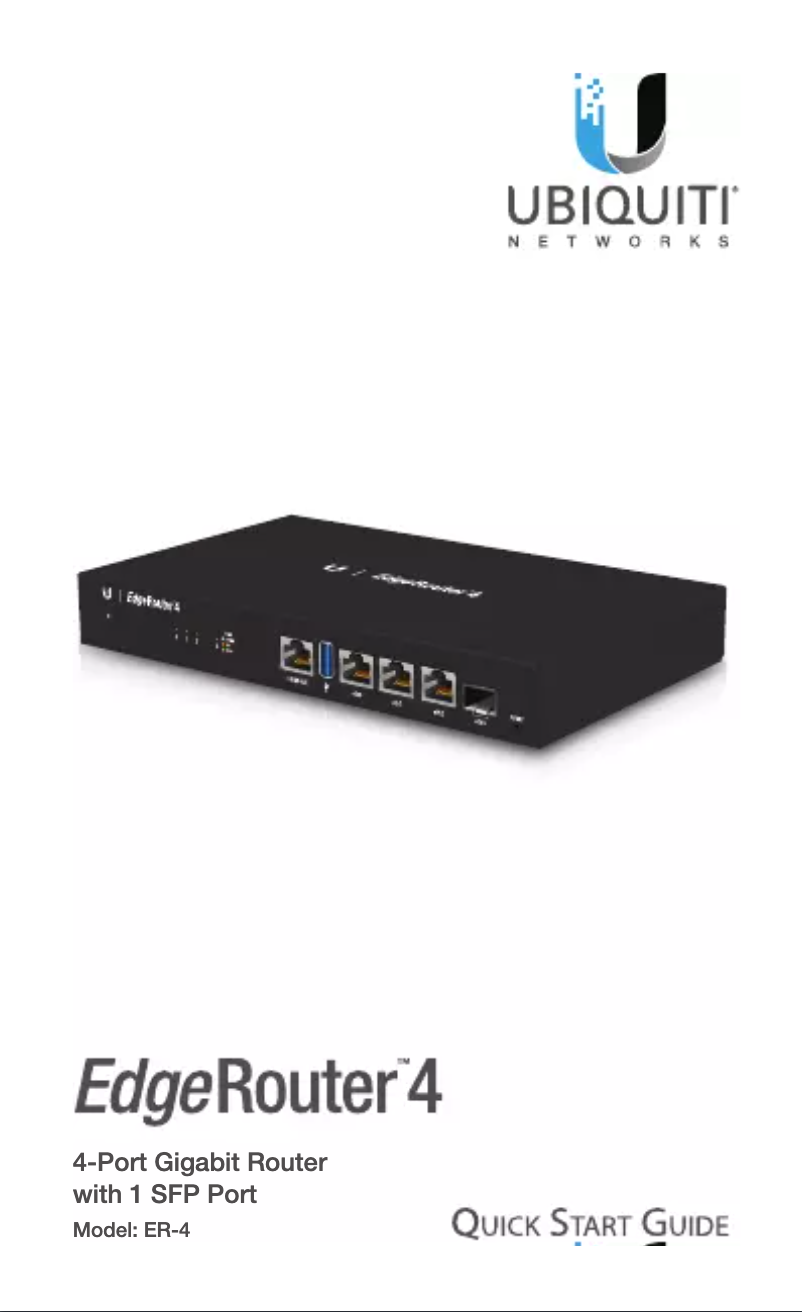 Página nº 1 - Manual de usuario Ubiquiti Networks EdgeRouter 4