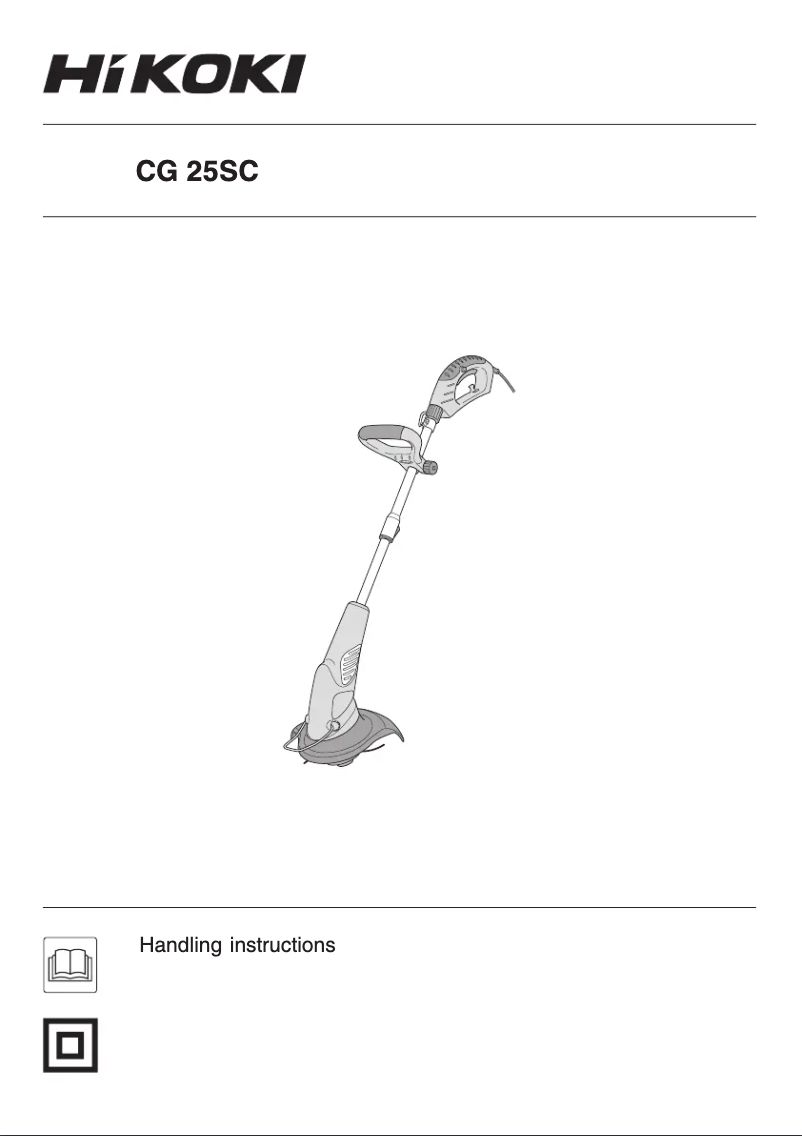 Imagen de la primera página del manual del dispositivo CG 25SC