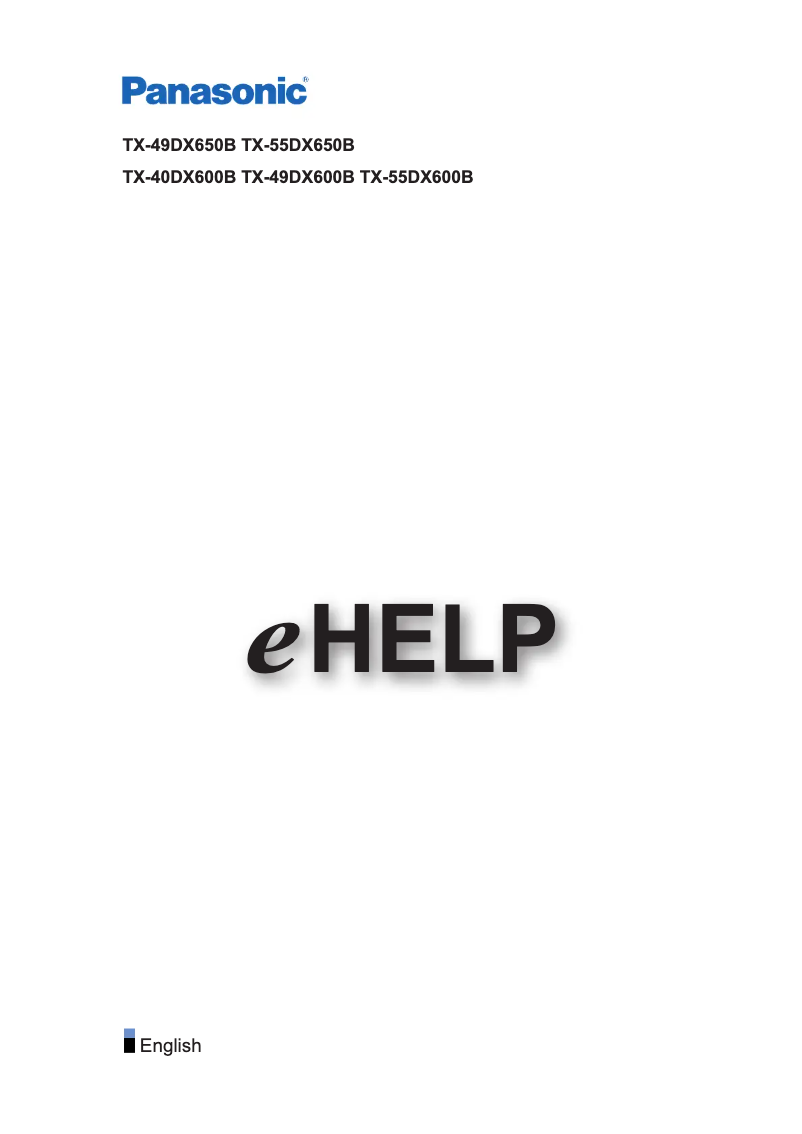 Página 1 del manual Manual de usuario Panasonic Viera TX-55DX650B