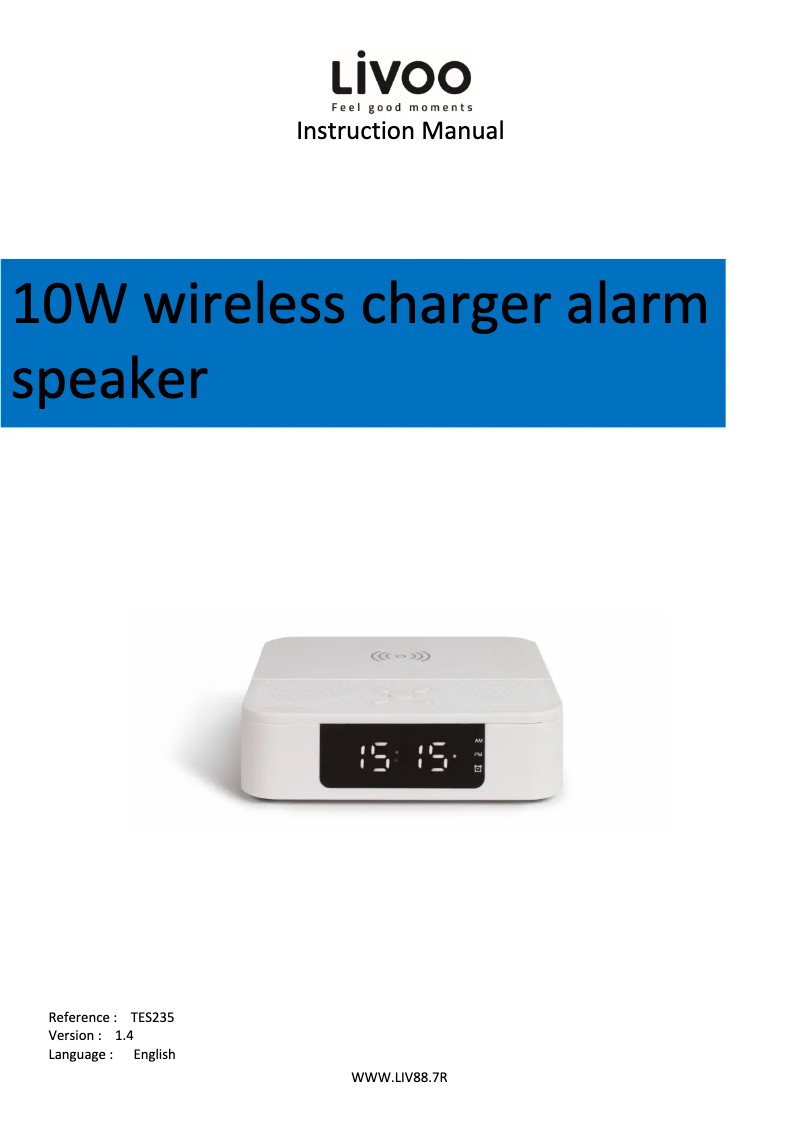 Página 1 del manual Manual de usuario Livoo TES235