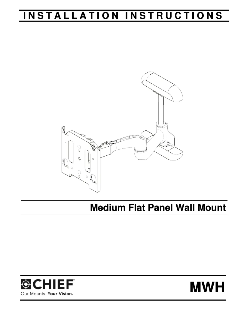 Página 1 del manual Manual de usuario Chief MWH6542B