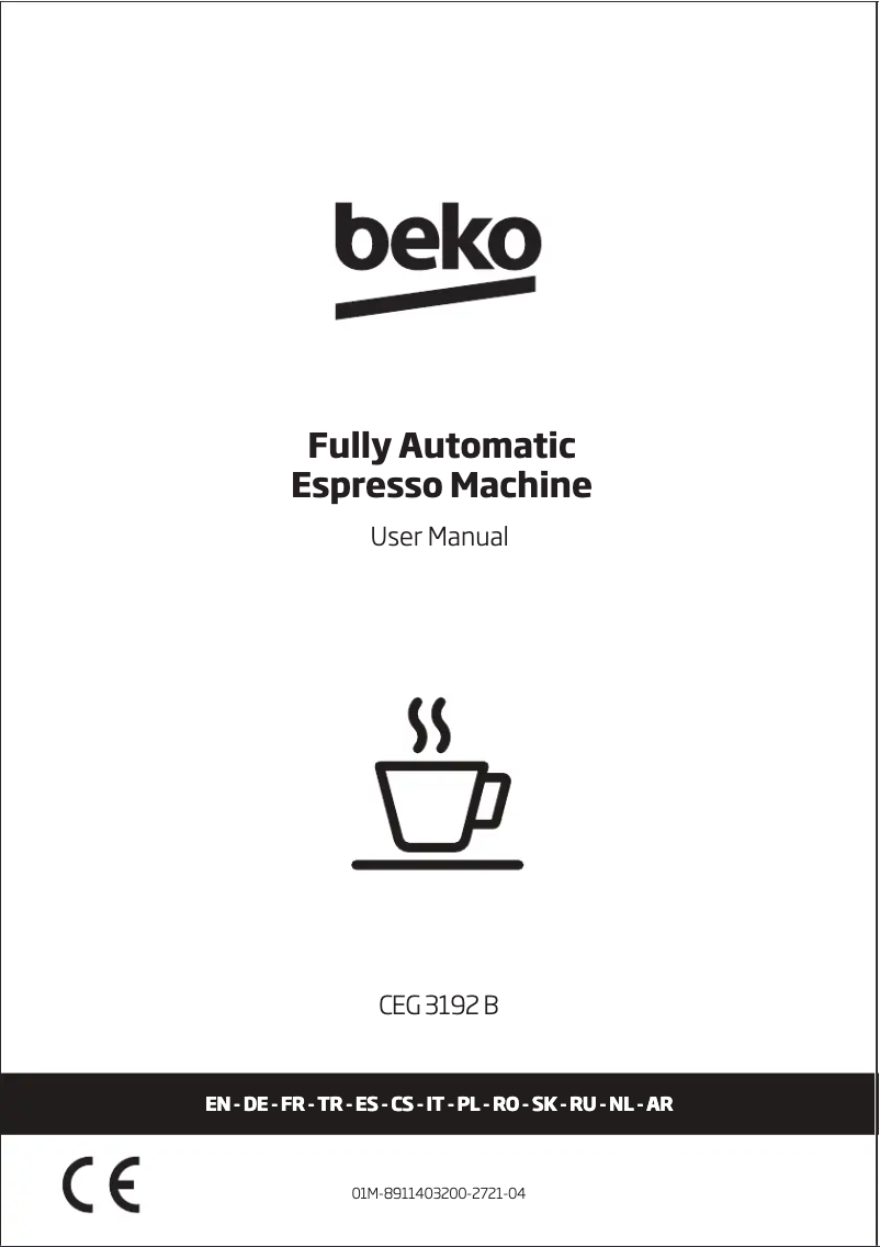 Página 1 del manual Manual de usuario Beko CEG 3192 B