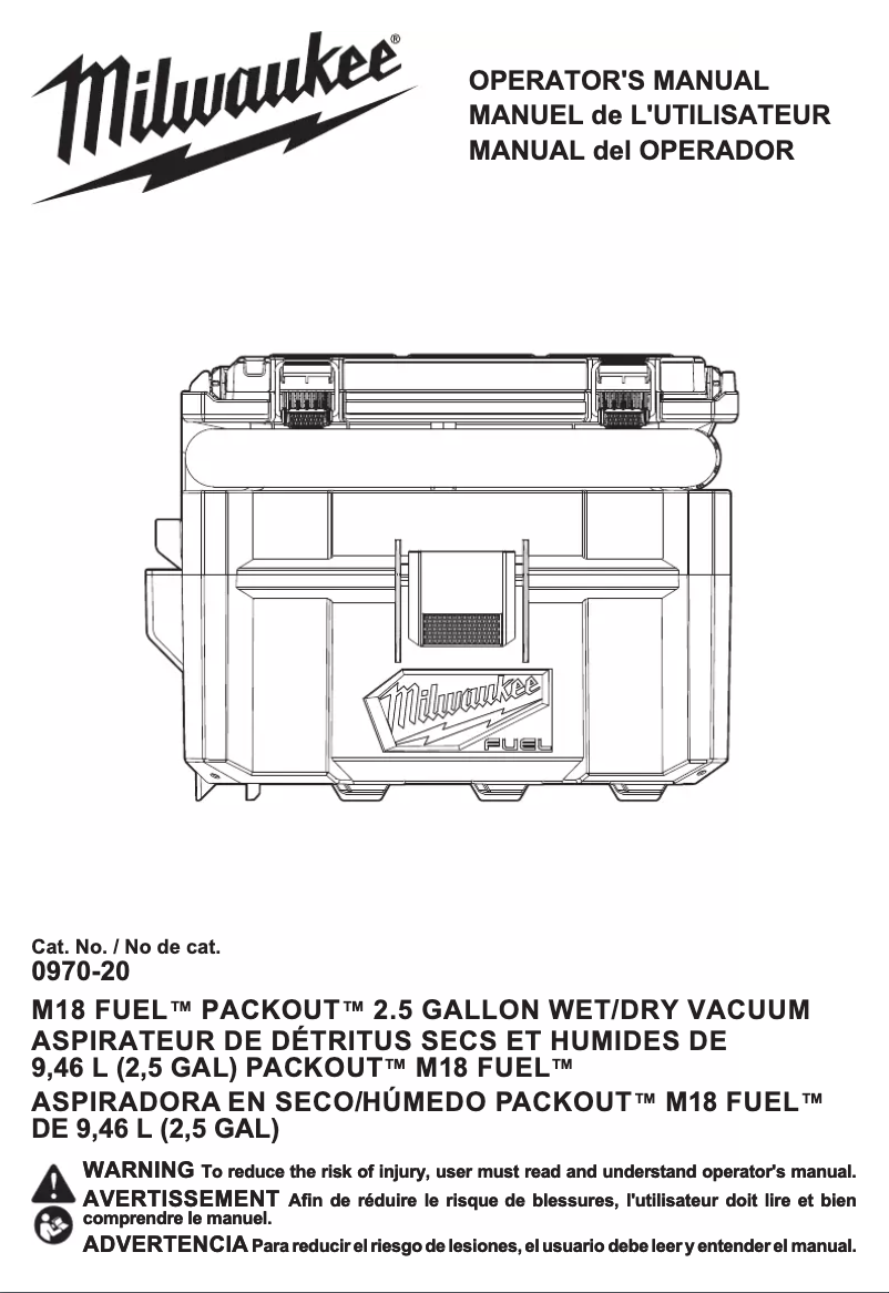 Imagen de la primera página del manual del dispositivo 0970-20