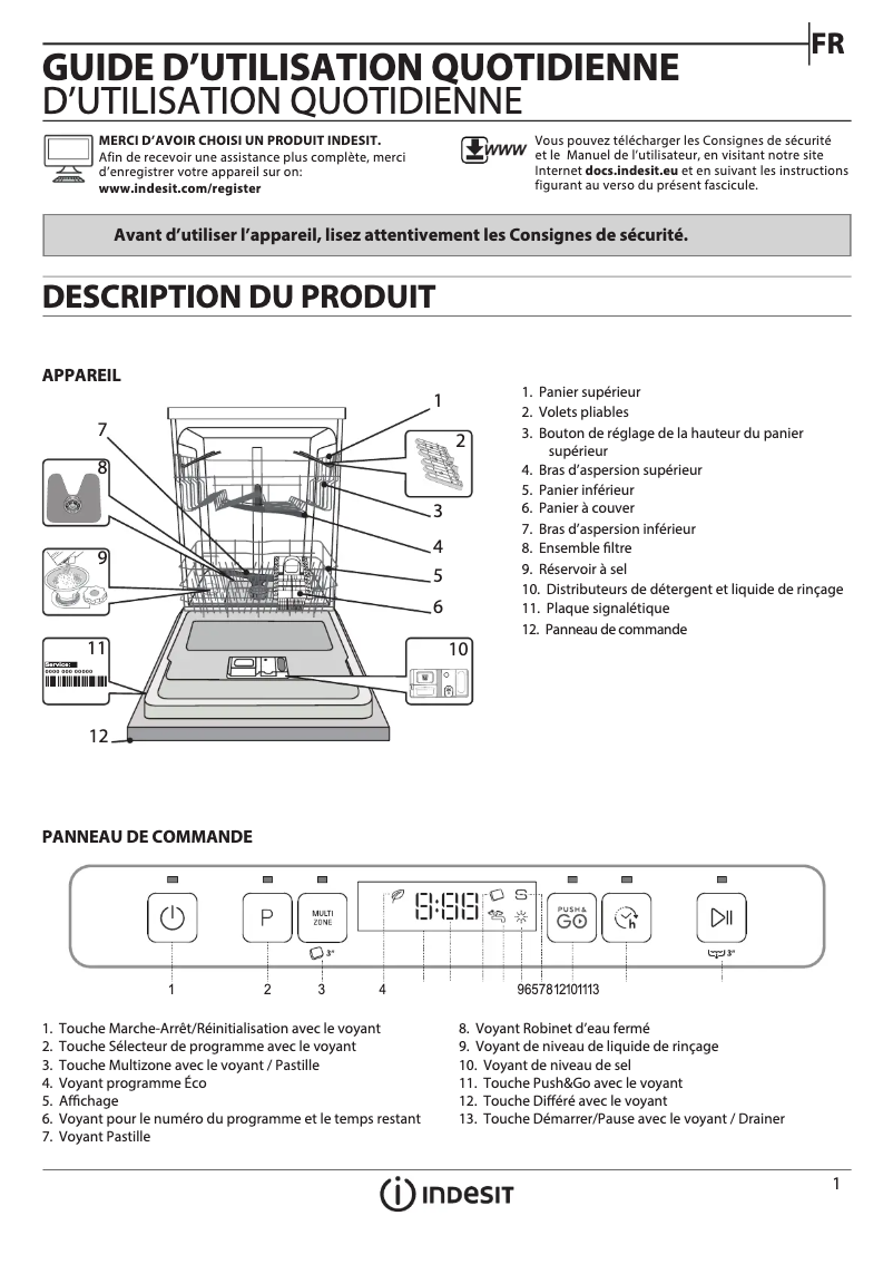 Imagen de la primera página del manual del dispositivo DFO 3C26