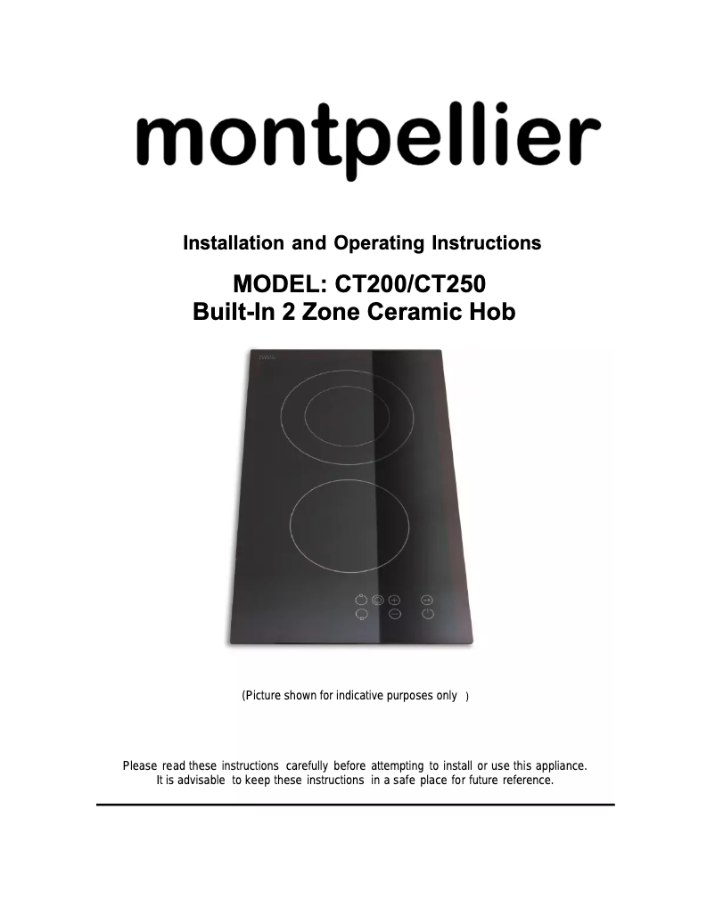 Imagen de la primera página del manual del dispositivo CT250