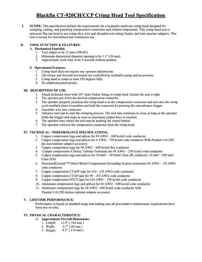 Imagen de la primera página del manual del dispositivo CT-920CH/CCP