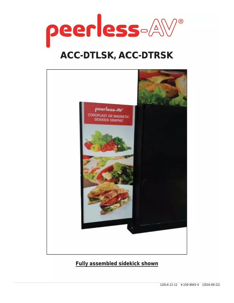 Imagen de la primera página del manual del dispositivo ACC-DTRSK