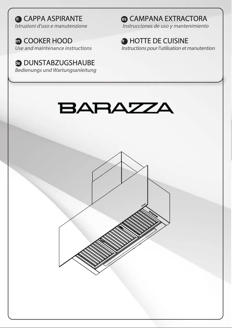 Página 1 del manual Manual de usuario Barazza 1KCYP12