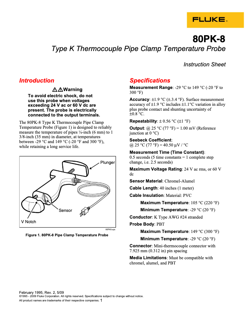Imagen de la primera página del manual del dispositivo 80PK-8