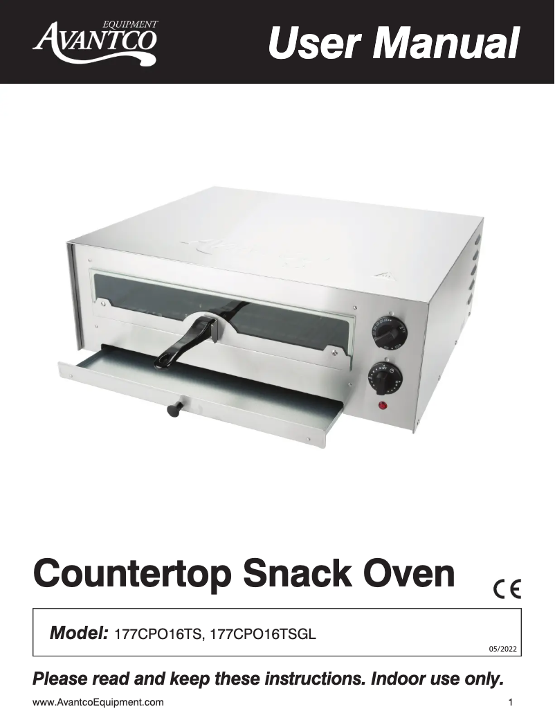 Imagen de la primera página del manual del dispositivo CPO16TSGL